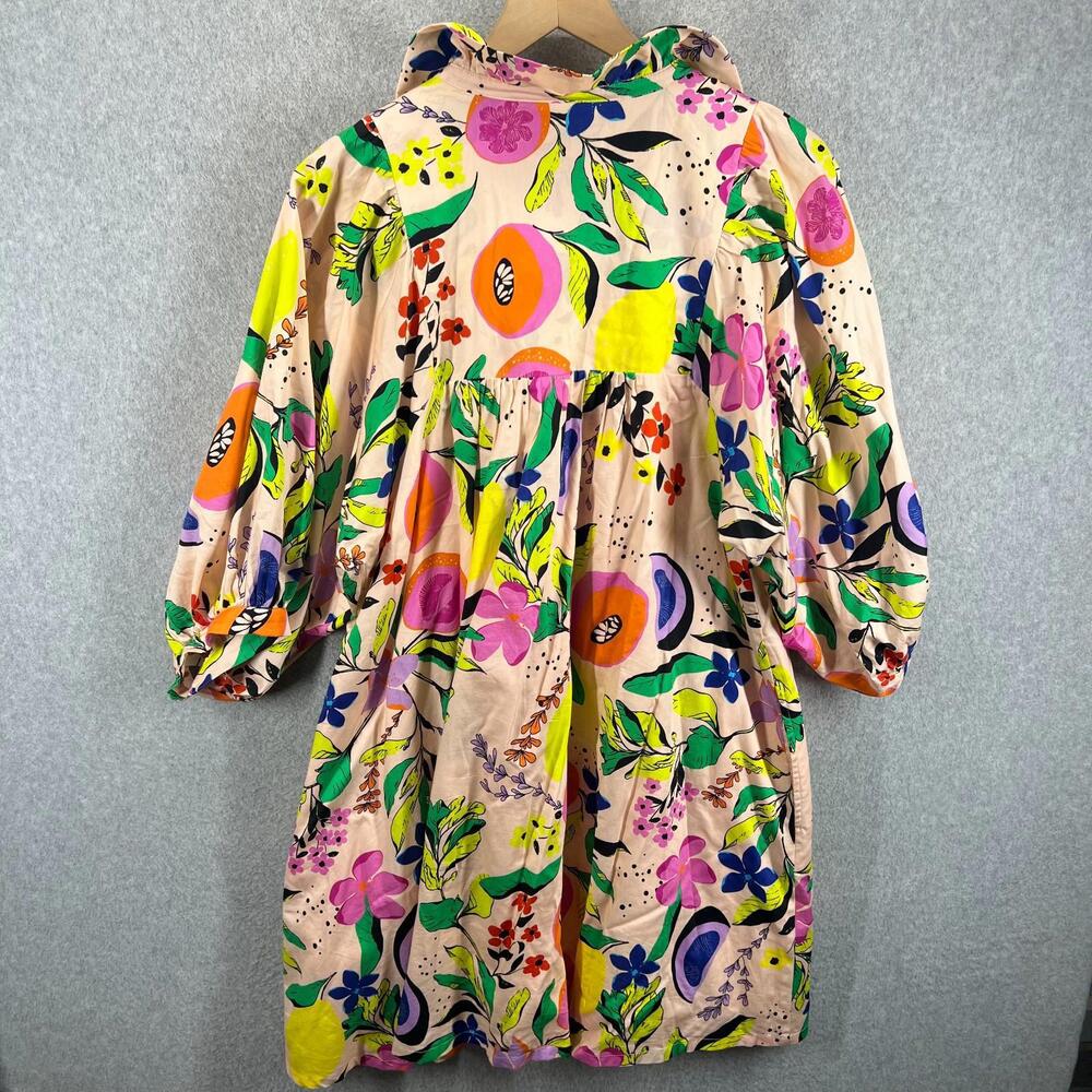 Floral Multicolor Puff-Sleeve Women’s Stella Dress - Picture 4 of 10